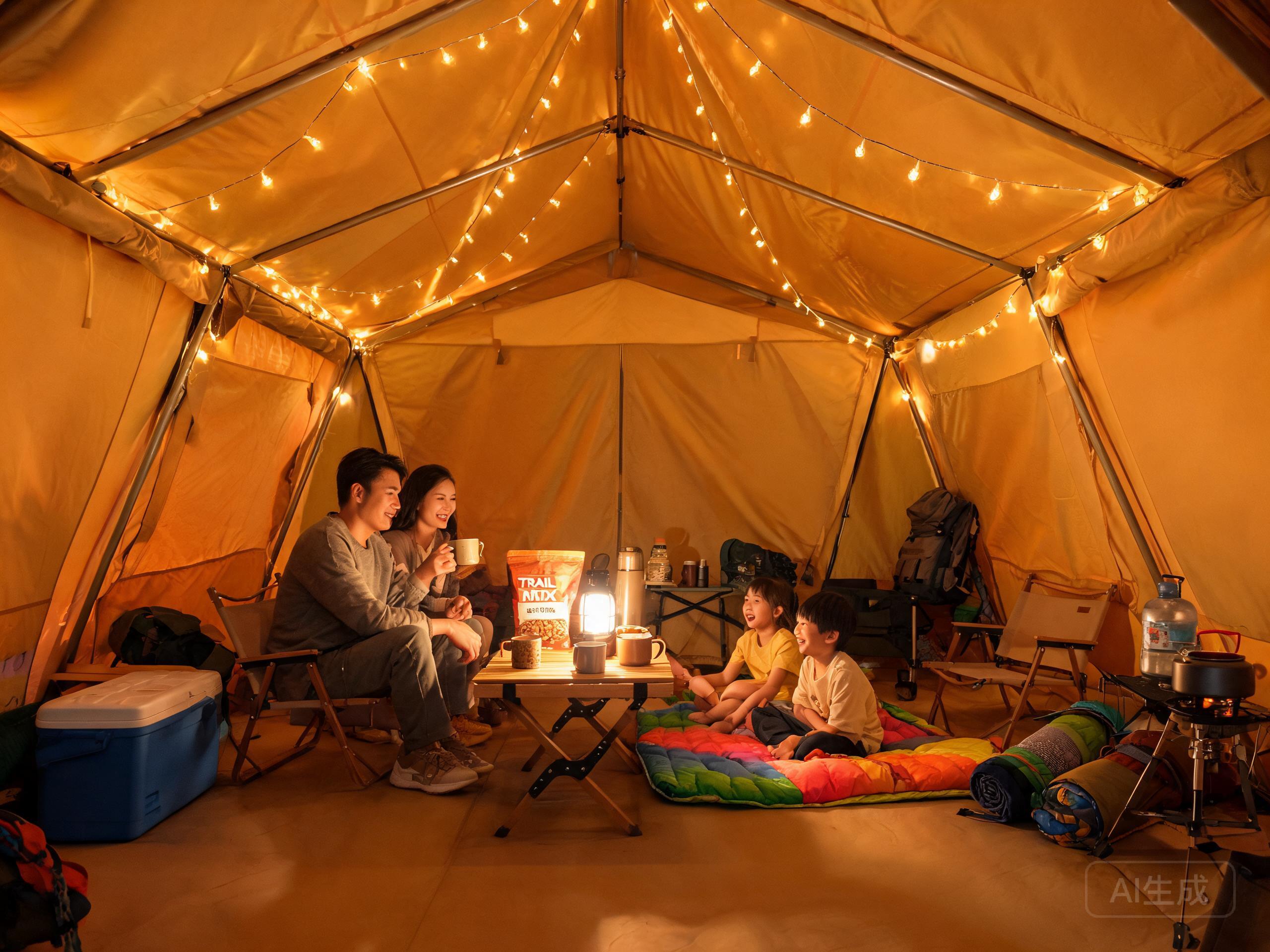 Evergreen Family 4P interior with families